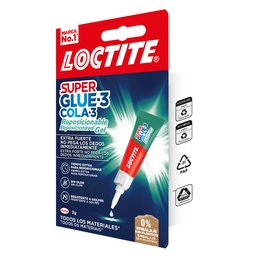 Pegamento Loctite Super Glue3 Power Easy 3g