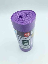 Bolsa Basura 55 × 60 Cm · Autocierre · Pack 15 Uds