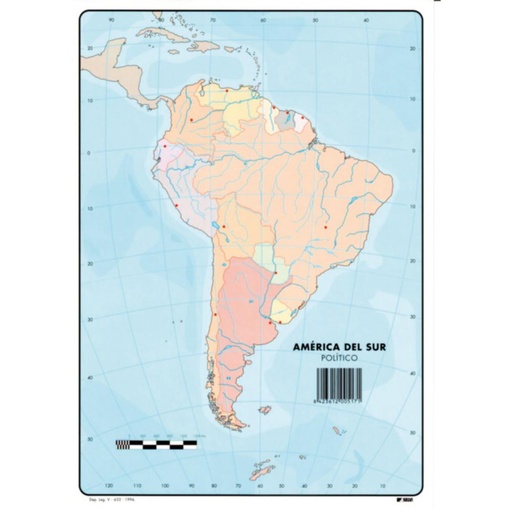 [630355] MAPAS DE AMERICA DEL SUR FISICO BLOC 50 HOJAS
