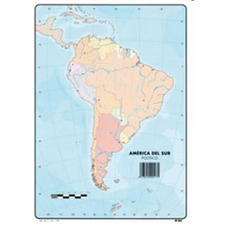 Mapas De America Del Sur Politico Bloc 50 Hojas