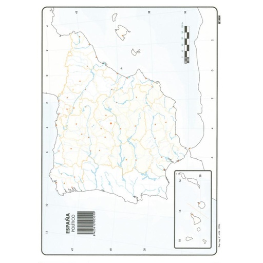[630350] MAPAS DE ESPAÑA POLITICO BLOC 50 HOJAS
