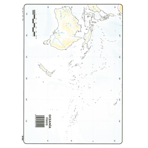 [630353] MAPAS DE OCEANIA FISICO BLOC 50 HOJAS