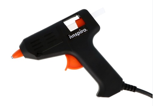 [825709] PISTOLA DE COLA CALIENTE INNSPIRO 10W + 2 BARRAS DE COLA