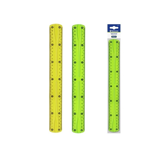 [600359] REGLA FLEXIBLE PVC 30CM COLORES SURTIDOS