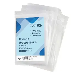 Bolsas Autocierre Raylu  8 × 12 Cm Transparentes Pack 100 Uds