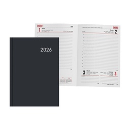 Agenda Poessa Paris 2027 15x21cm Negra Día Por Página
