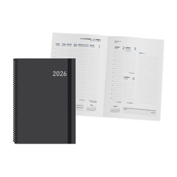 Agenda Poessa Paris 2027 15x21cm  Negra Semana Vista