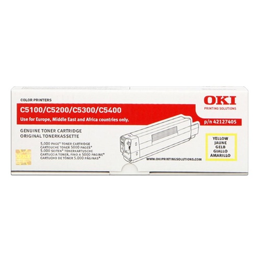 [130360] TONER LASER OKI 42127405 AMARILLO