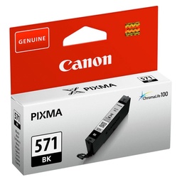 Cartucho De Tinta Negro Original Canon Cli-571 Bk 0385c001