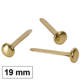 Encuadernador 17mm Laton S/Arandela 100uds