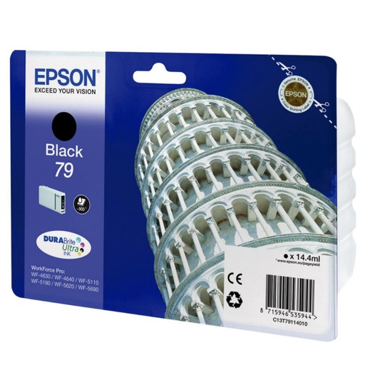 [166034] EPSON CARTUCHO NEGRO L 900 PAGINAS WORKFORCE PRO WF-5XXX SERIES/ WF-4630DWF Nº79