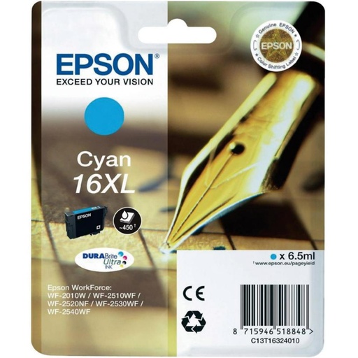 [166274] EPSON DURABRITE ULTRA INK CARTUCHO CIAN 16XL