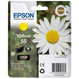 Epson Expression Home Xp-102/205/305/405 Cartucho Amarillo Nº18