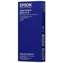 Epson M-930, Tm-930/930ii/950, U-590/950/925, H-5000 Erc-31b (S015231) Cinta Nylon Negro
