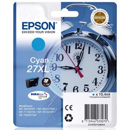 Epson Workforce Wf-3000 Y Wf-7000 Cartucho Cian De Alta Capacidad Nº27xl