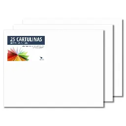 Cartulina Raylu 50×65cm 180 Gramos Blanco 25 Hojas