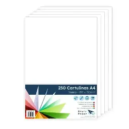 Cartulina Raylu A4 180 Gramos Blanco Pack 250