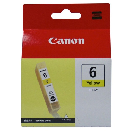 [169396] CARTUCHO CANON BCI-6Y AMARILLO ORIGINAL – 13 ML 4708A002