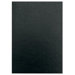 Fellowes Portadas Cartón Símil Piel A4 Negro 750 Micras Pack 50