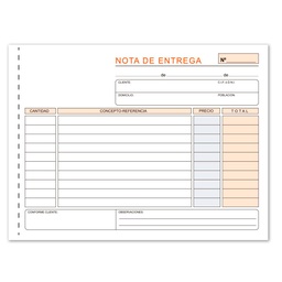 Talonario Notas De Entrega Loan 4º Apaisado Duplicado Autocopiante
