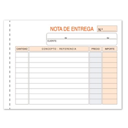 Talonario Notas De Entrega Loan 8º Apaisado Duplicado Autocopiante