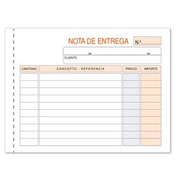 Talonario Notas De Entrega Loan 8º Apaisado Triplicado Autocopiante