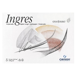 Bloc Dibujo Canson Guarro Ingres A4+ Encolado