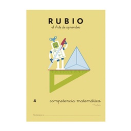 Cuaderno Rubio Competencia Matemática 4
