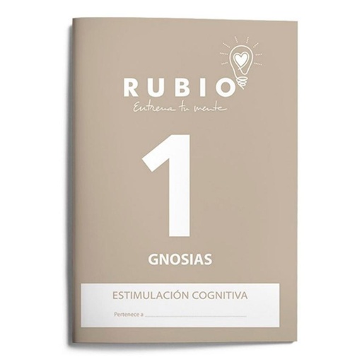 [630909] CUADERNO RUBIO GNOSIAS ESTIMULACIÓN COGNITIVA NIVEL 1