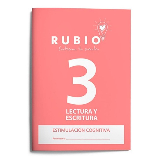 [630902] CUADERNO RUBIO LECTURA Y ESCRITURA ESTIMULACIÓN COGNITIVA NIVEL 3 