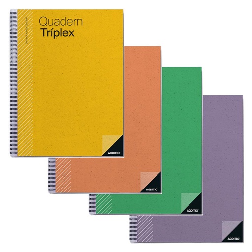 [028778] CUADERNO TRÍPLEX ADDITIO FOLIO CATALAN P191