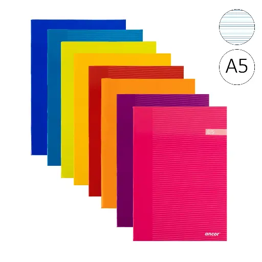 [002206] LIBRETA GRAPADA A5 TAPA CARTON 90 GRAMOS 2,5MM