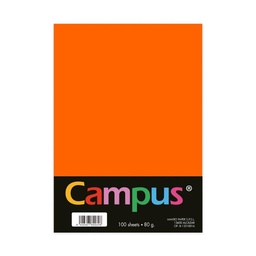 Papel A4 80g 100 Hojas Color Naranja Neon