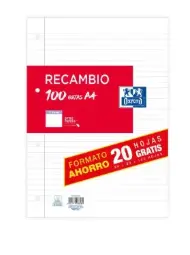 Recambio A4 Oxford 100 Hojas 90 Gramos Horizontal