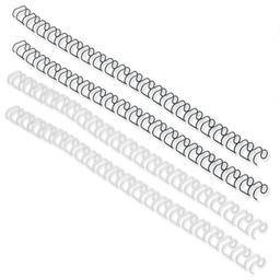Canutillo Metálico Wire-O 10mm Caja 100 Uds  Negro