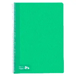 Bloc Espiral A4 Tapa Dura 80 Hojas 70 Gramos Horizontal Verde Raylu