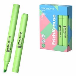 Marcador Fluorescente Verde Pastel V-17 Punta Biselada