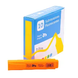 Marcador Fluorescente Raylu Raylight Naranja