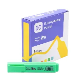 Marcador Fluorescente Raylu Raylight Verde Pastel