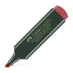 Marcador Fluorescente Faber-Castell 48-07 Rojo