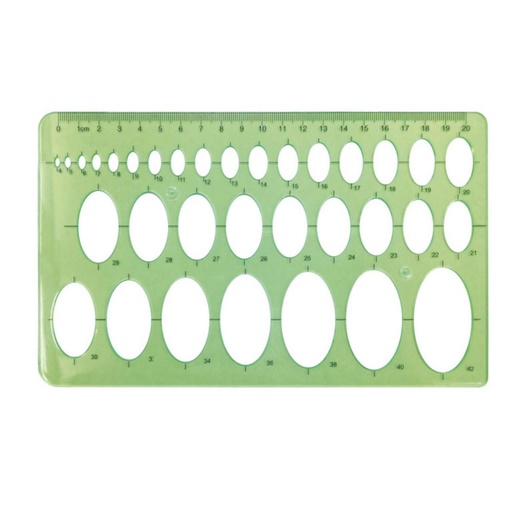 [600055] PLANTILLA MAKRO ELIPSES PLASTICO