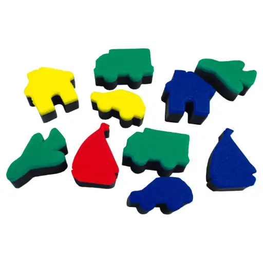 [825827] ESPONJAS PARA ESTAMPAR CON PINTURA TRANSPORTES HENBEA