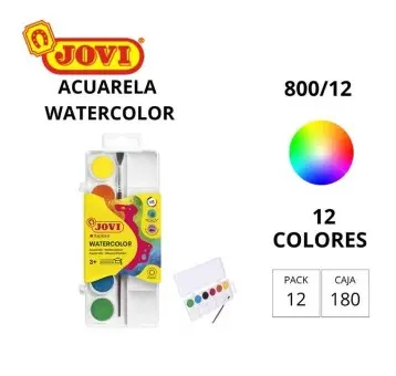 [649962] ACUARELA JOVI 24 PASTILLAS 22 MM