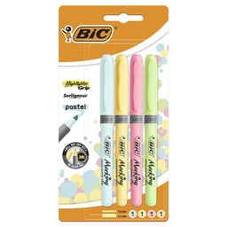 Rotulador Fluorescente Bic Highlighter Grip Pastel 5 Colores