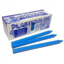 Ceras Jovi Plasticolor Azul Claro Estuche Unicolor 25uds