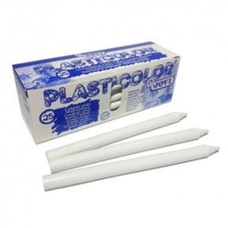 Ceras Jovi Plasticolor Blanco Estuche Unicolor 25uds