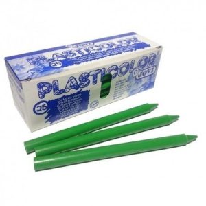 [649377] CERAS JOVI PLASTICOLOR VERDE CLARO ESTUCHE UNICOLOR 25 UDS