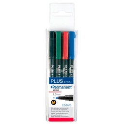 Rotulador Plus Permanente M/4 Uds