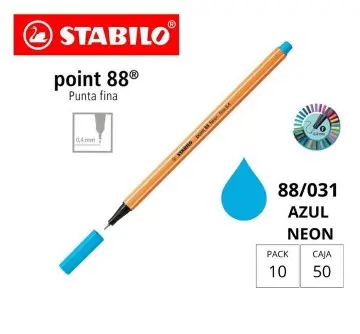 [118678] ROTULADOR STABILO POINT 88 AZUL NEON