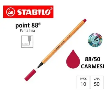 [119896] ROTULADOR STABILO POINT 88 CARMESI 